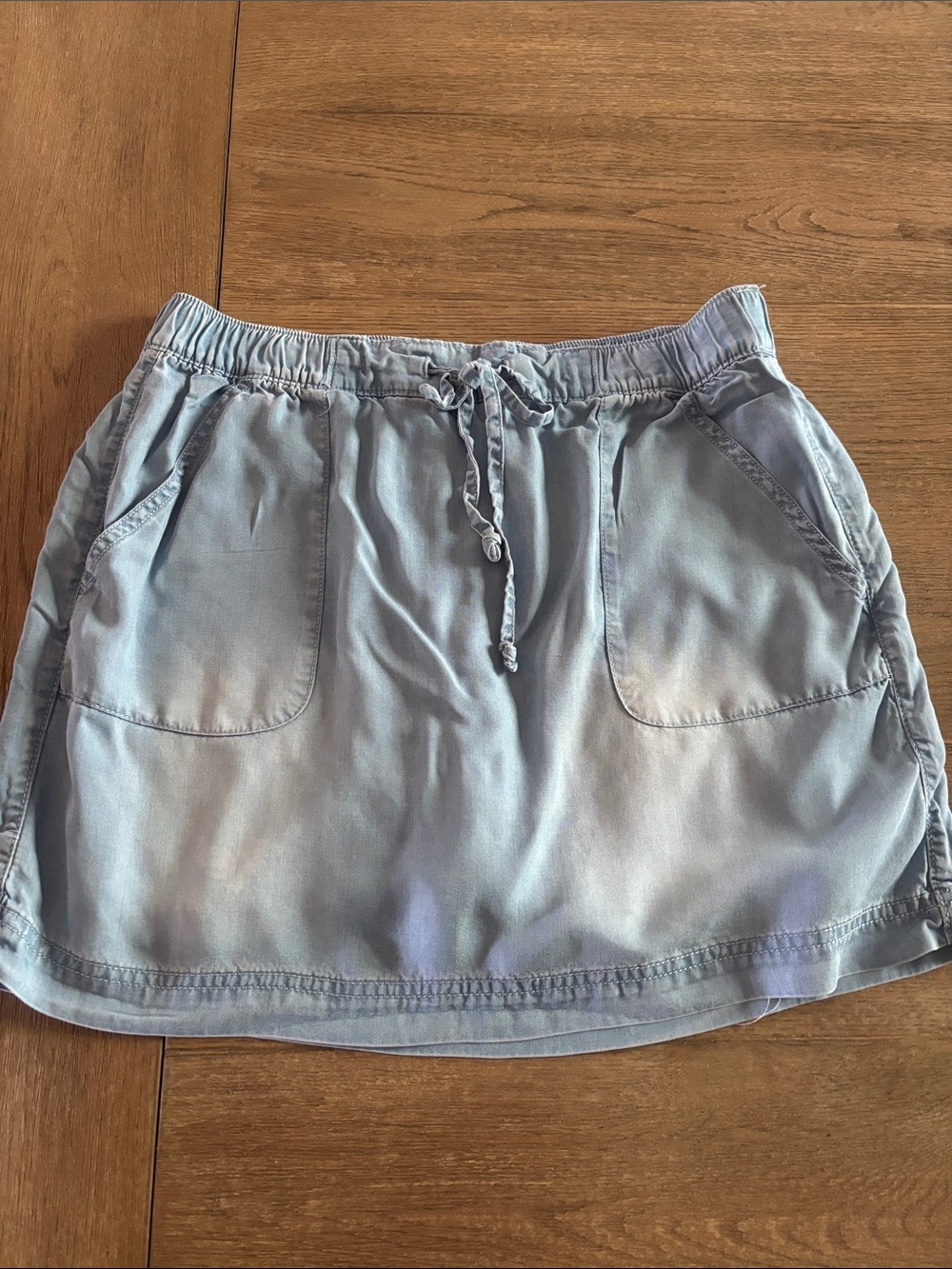 C&C California Light Blue Drawstring Skort